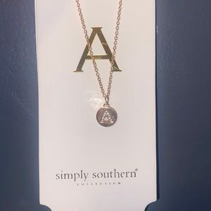 Initial “A” Necklace
